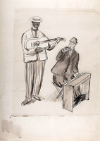 Street musicians, circa 1926