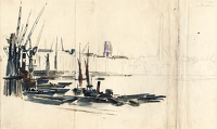 Study of London docks