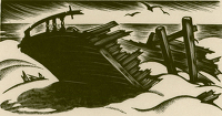 Hatteras wreck, circa 1950 (BPL 626)