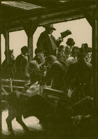 The calf auction (BPL7), 1924