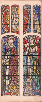 Design for glass stained window