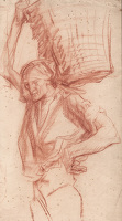 Male Labourer Carrying Basket