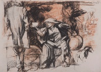 Sketch for Melon Stall, 1922