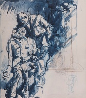 Two Wounded Soldiers (study for M1403)