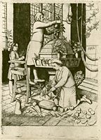 Decorating the Font, 1946