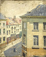 View from a high window, Antwerp