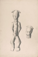 Study of an African figure from...