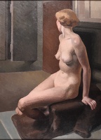 A Seated Model in the Studio