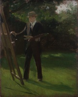 Self-portrait Painting at an Easel...