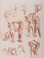Study of Men Carrying Oil Jars (D1590)