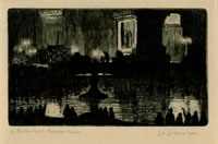 Election night, Trafalgar Square. 1924