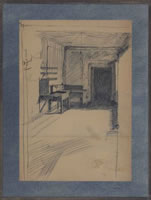 Interior, student digs, mid 1920's