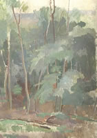 Birch  Trees, circa 1920
